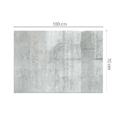 Téglalap formájú kandalló alátét Nyers beton szerkezet