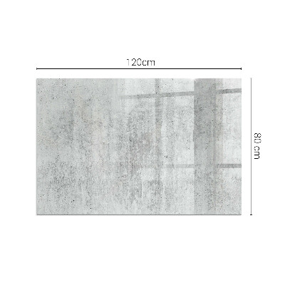 Téglalap formájú kandalló alátét Nyers beton szerkezet