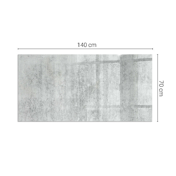 Téglalap formájú kandalló alátét Nyers beton szerkezet