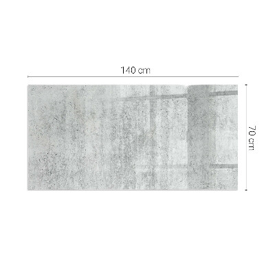 Téglalap formájú kandalló alátét Nyers beton szerkezet