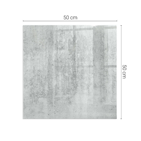 Téglalap formájú kandalló alátét Nyers beton szerkezet