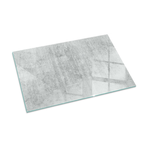 Téglalap formájú kandalló alátét Nyers beton szerkezet