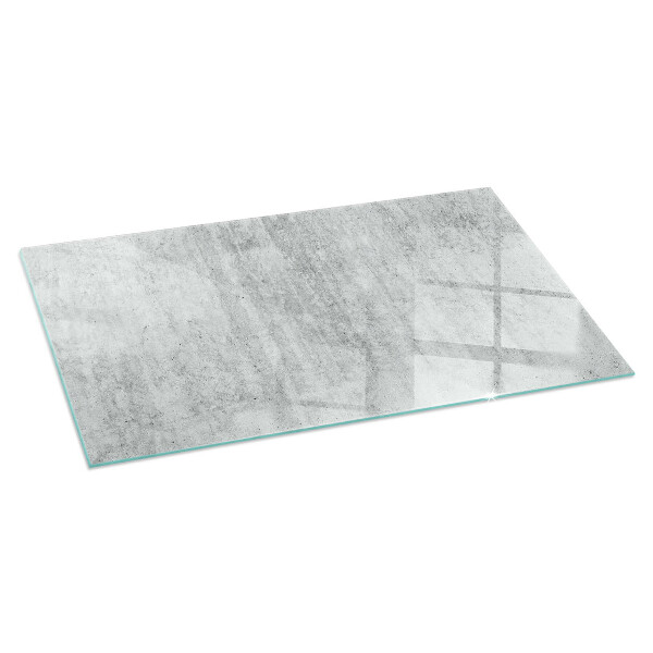 Téglalap formájú kandalló alátét Nyers beton szerkezet