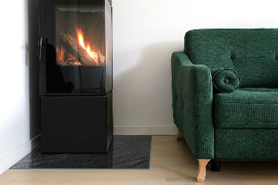 Téglalap formájú kandalló alátét Sziklás szerkezet mintázata