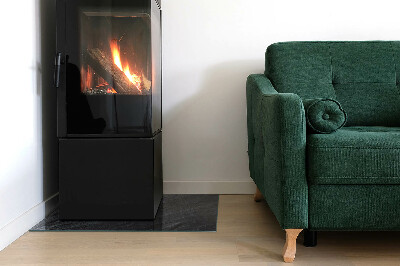 Téglalap formájú kandalló alátét Sziklás szerkezet mintázata