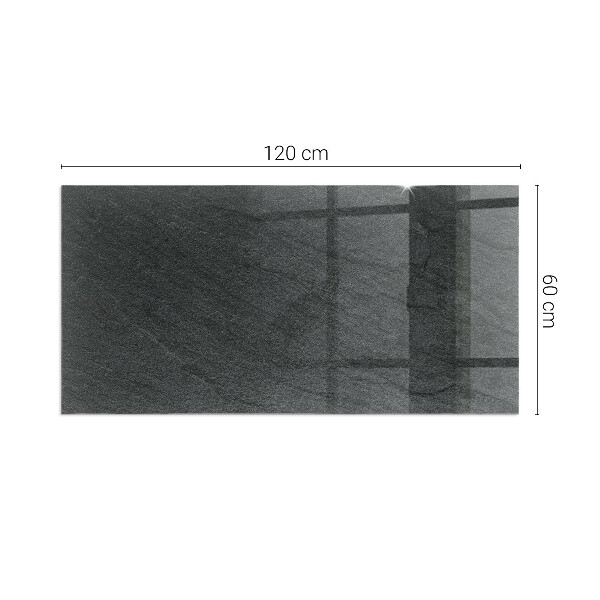 Téglalap üveg alátét kandallóhoz Kő szerkezeti minta