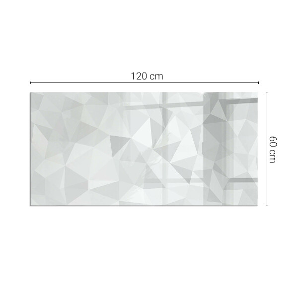 Téglalap alakú kandalló üveg alátét Geometriai absztrakció formákban