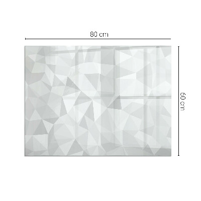 Téglalap alakú kandalló üveg alátét Geometriai absztrakció formákban