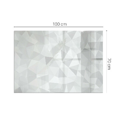 Téglalap alakú kandalló üveg alátét Geometriai absztrakció formákban