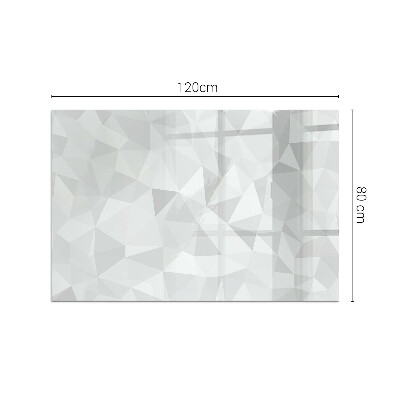 Téglalap alakú kandalló üveg alátét Geometriai absztrakció formákban