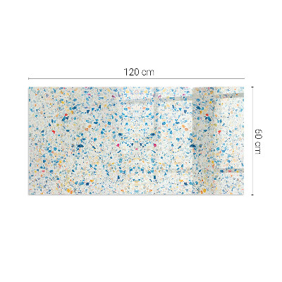 Téglalap üveg alátét kandallóhoz Absztrakt textúra motívum