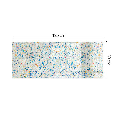 Téglalap üveg alátét kandallóhoz Absztrakt textúra motívum