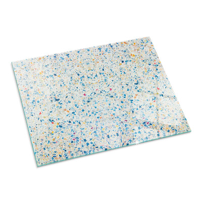 Téglalap üveg alátét kandallóhoz Absztrakt textúra motívum