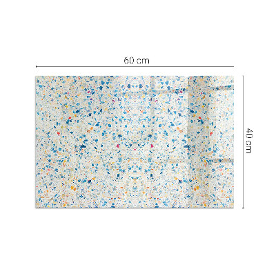 Téglalap üveg alátét kandallóhoz Absztrakt textúra motívum