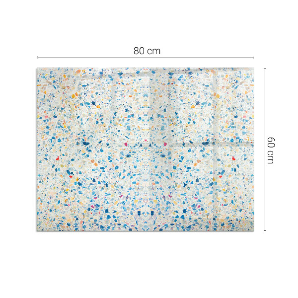 Téglalap üveg alátét kandallóhoz Absztrakt textúra motívum