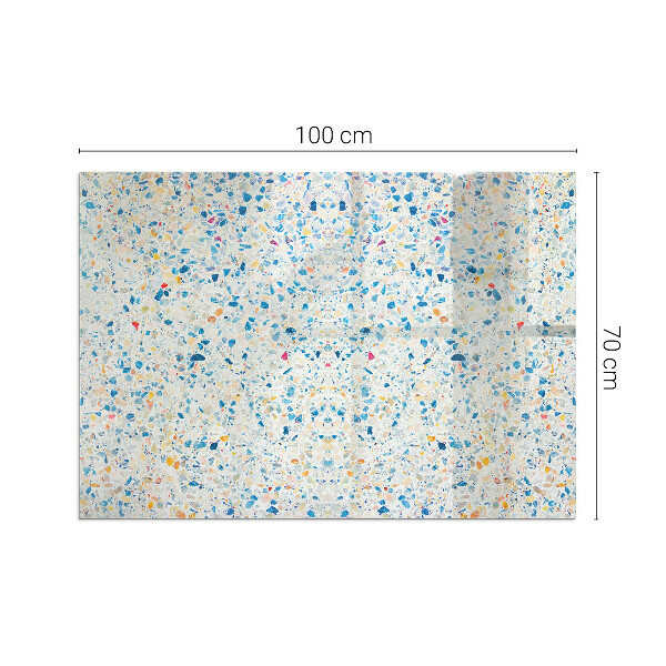 Téglalap üveg alátét kandallóhoz Absztrakt textúra motívum