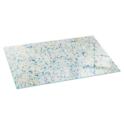 Téglalap üveg alátét kandallóhoz Absztrakt textúra motívum