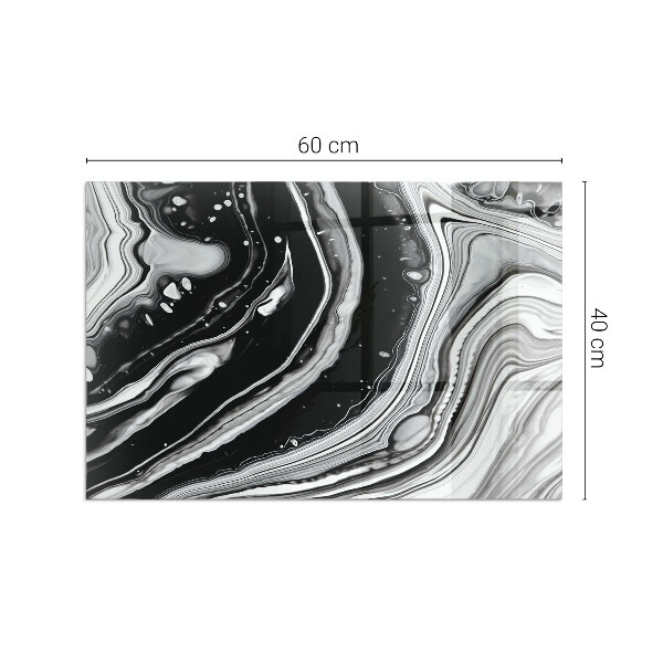 Téglalap formájú kandalló alátét Absztrakt hullámos és lineáris minták