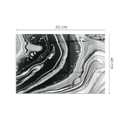 Téglalap formájú kandalló alátét Absztrakt hullámos és lineáris minták