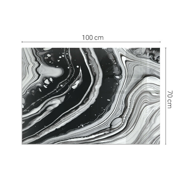 Téglalap formájú kandalló alátét Absztrakt hullámos és lineáris minták