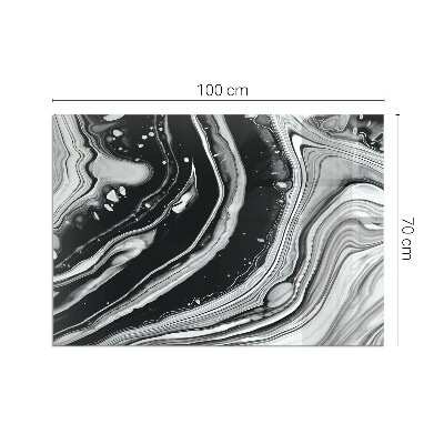 Téglalap formájú kandalló alátét Absztrakt hullámos és lineáris minták