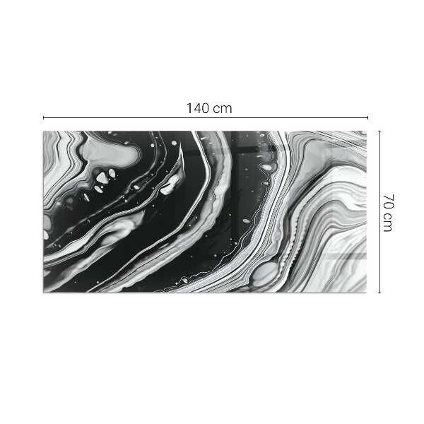 Téglalap formájú kandalló alátét Absztrakt hullámos és lineáris minták