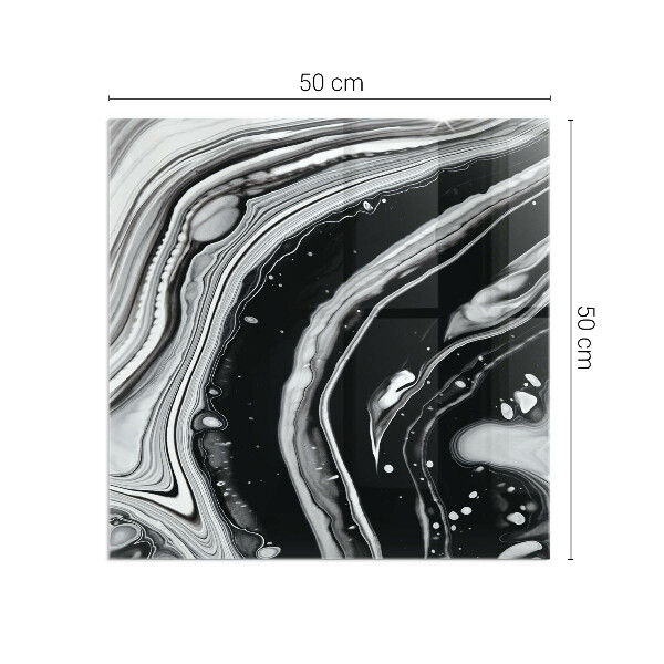 Téglalap formájú kandalló alátét Absztrakt hullámos és lineáris minták