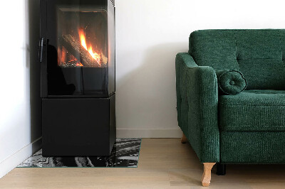 Téglalap formájú kandalló alátét Absztrakt hullámos és lineáris minták