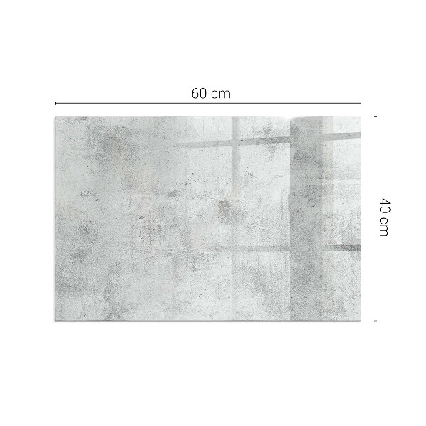 Téglalap üveg alátét kandallóhoz Beton textúra nyers stílusban