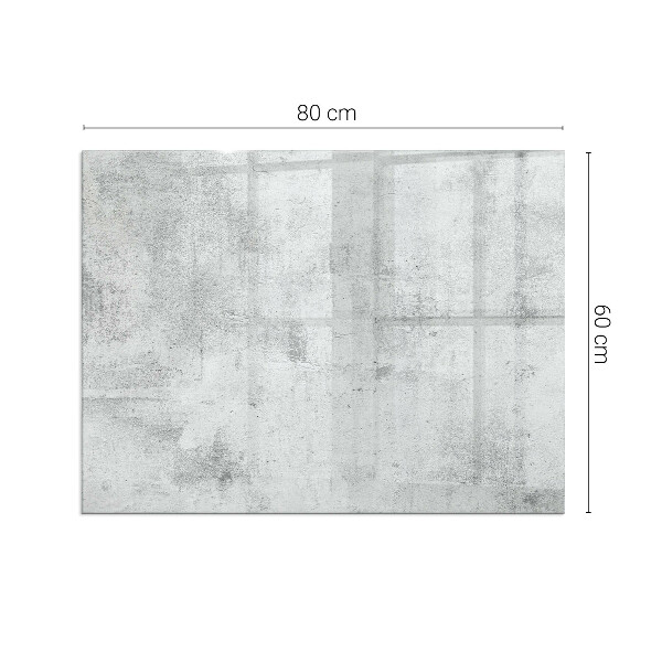 Téglalap üveg alátét kandallóhoz Beton textúra nyers stílusban