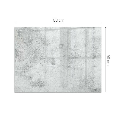 Téglalap üveg alátét kandallóhoz Beton textúra nyers stílusban