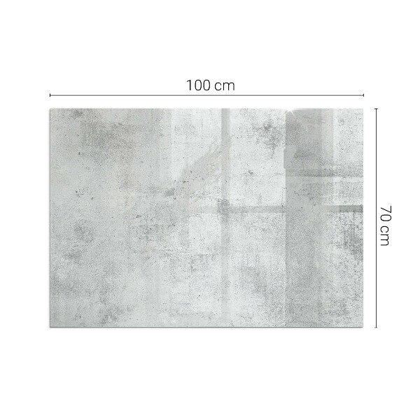 Téglalap üveg alátét kandallóhoz Beton textúra nyers stílusban