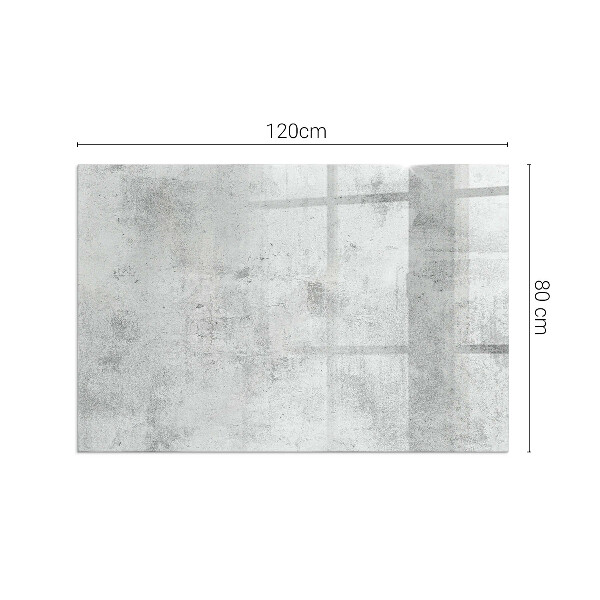 Téglalap üveg alátét kandallóhoz Beton textúra nyers stílusban