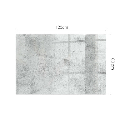 Téglalap üveg alátét kandallóhoz Beton textúra nyers stílusban