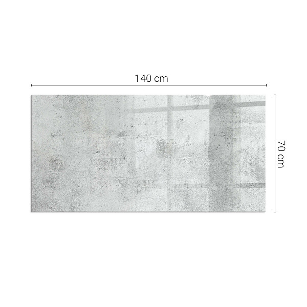 Téglalap üveg alátét kandallóhoz Beton textúra nyers stílusban