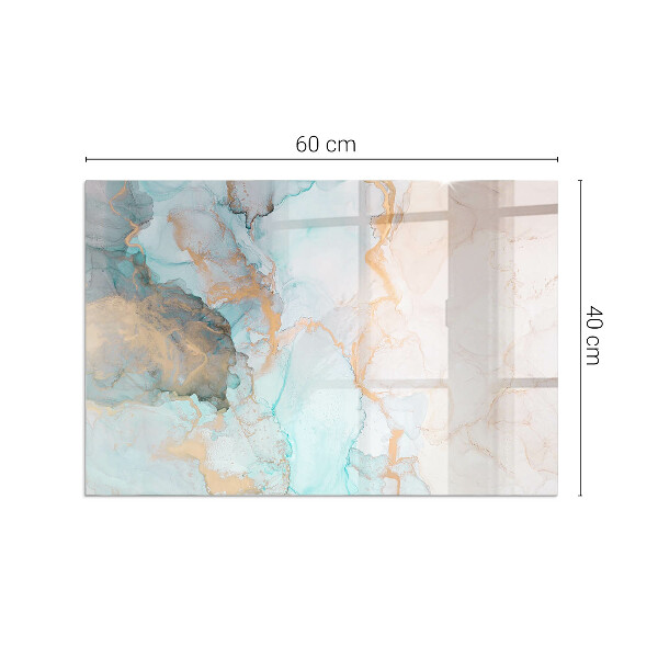 Téglalap formájú kandalló alátét Folyékony absztrakt motívum