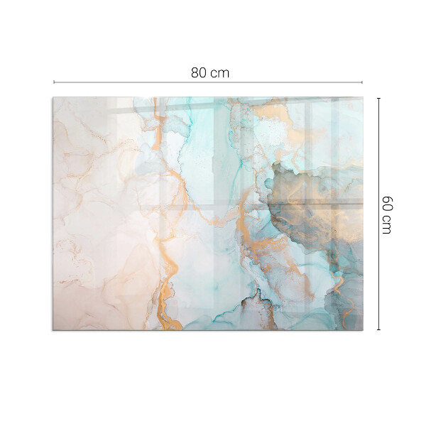 Téglalap formájú kandalló alátét Folyékony absztrakt motívum