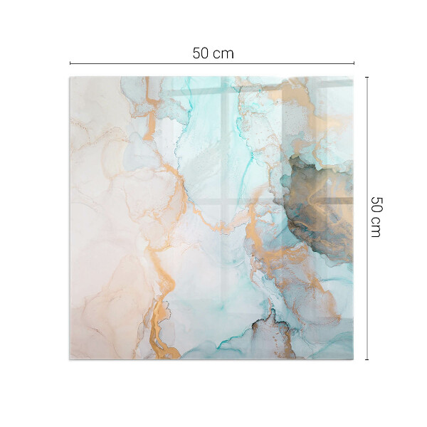 Téglalap formájú kandalló alátét Folyékony absztrakt motívum