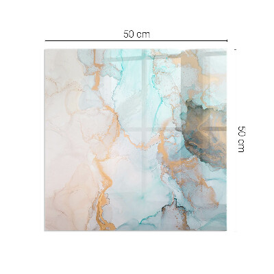 Téglalap formájú kandalló alátét Folyékony absztrakt motívum