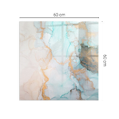 Téglalap formájú kandalló alátét Folyékony absztrakt motívum