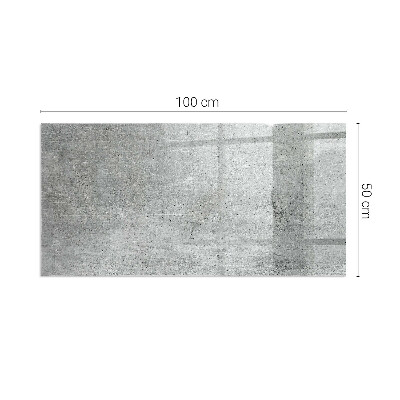Téglalap alakú kandalló üveg alátét Nyers beton minimalista stílusban