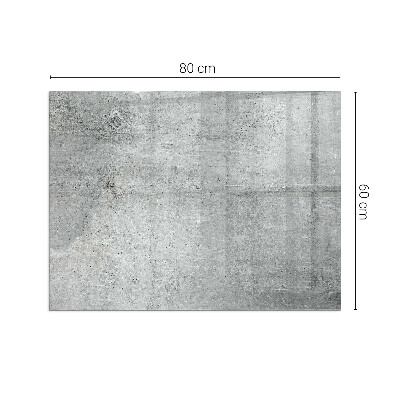 Téglalap alakú kandalló üveg alátét Nyers beton minimalista stílusban