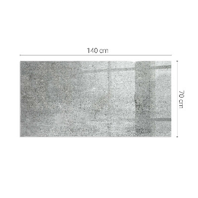 Téglalap alakú kandalló üveg alátét Nyers beton minimalista stílusban