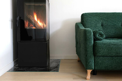 Téglalap alakú kandalló üveg alátét Kőstílus természetes változatban