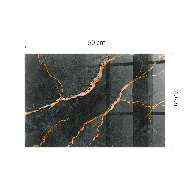 Téglalap formájú kandalló alátét Márvány stílus finom erezettel