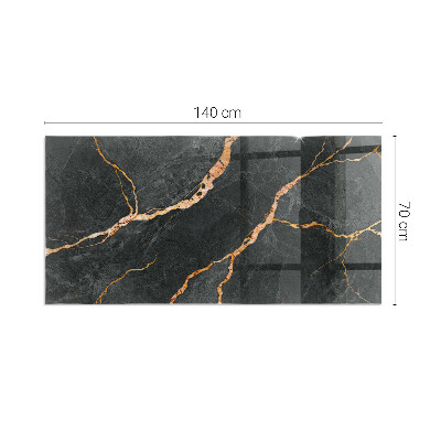 Téglalap formájú kandalló alátét Márvány stílus finom erezettel