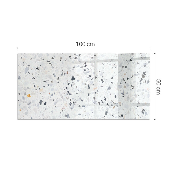 Téglalap formájú kandalló alátét Kőminta apró díszítésekkel