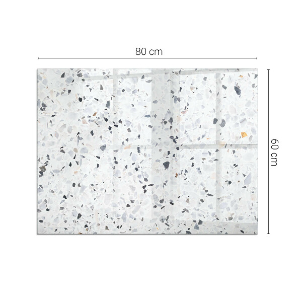 Téglalap formájú kandalló alátét Kőminta apró díszítésekkel