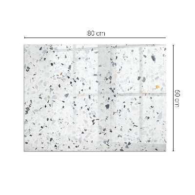 Téglalap formájú kandalló alátét Kőminta apró díszítésekkel