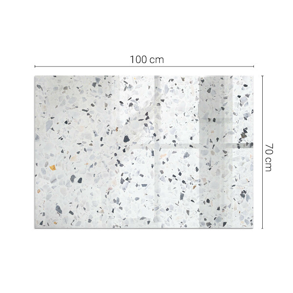 Téglalap formájú kandalló alátét Kőminta apró díszítésekkel